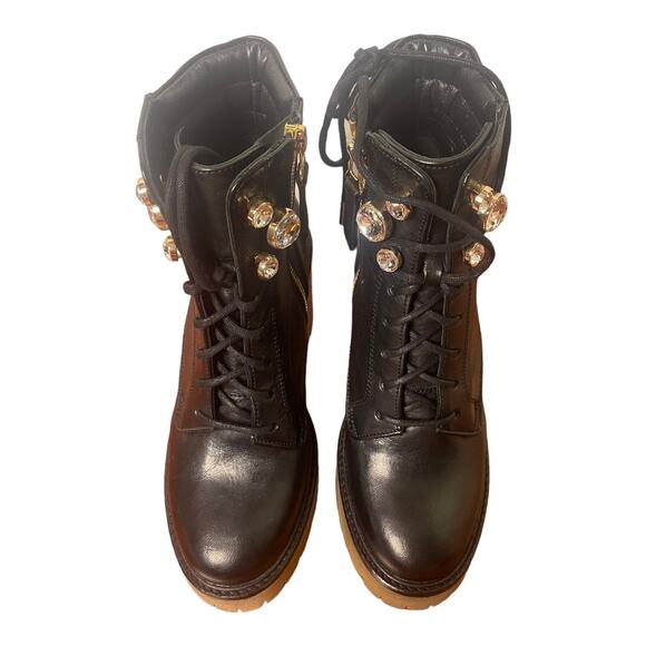 Sophia Webster Zadie Platforms Leather Ankle Booties Grunge Glam Punk 36/ US 5.5 - Picture 5 of 12